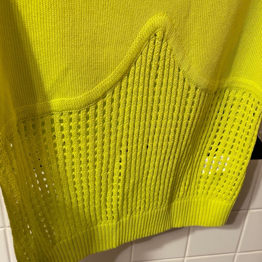 The Drop XL NWT Sulphur Spring (Neon Green) Sleeveless Knit Top - Picture 7 of 8